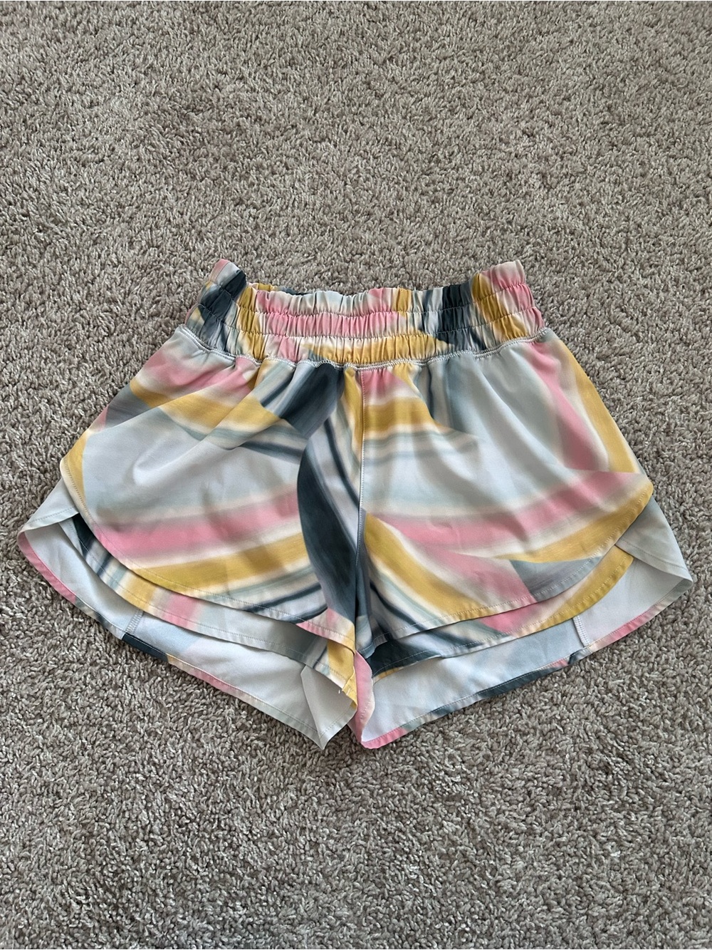 Calia Pastel Print Athletic Shorts with liner in XS